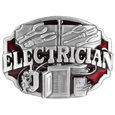 Electrician  Enameled Belt Buckle